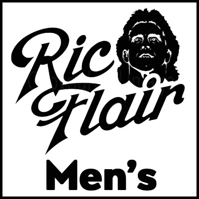 Stylish Rick Flair men's t-shirt with bold graphic design, perfect for wrestling fans.