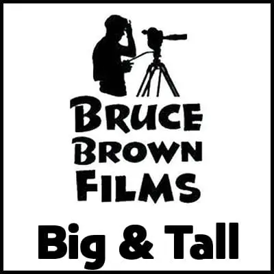 Bold "Big & Tall" text on a black and white logo design emphasizing large size men's clothing.