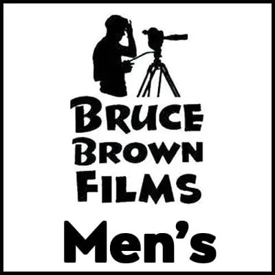 Vintage Bruce Brown Films Men's Tee, classic skateboarding and filmmaking design. Perfect for film lovers and skate enthusiasts.