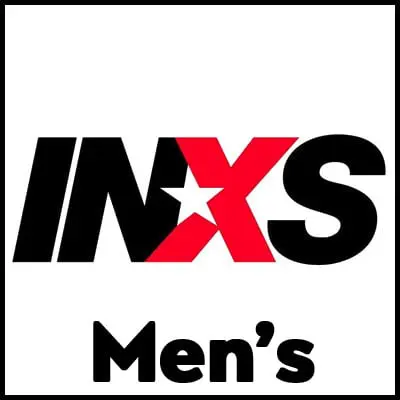 Bold INXS logo men's graphic T-shirt for casual style and music fans. Perfect for concerts and everyday wear.