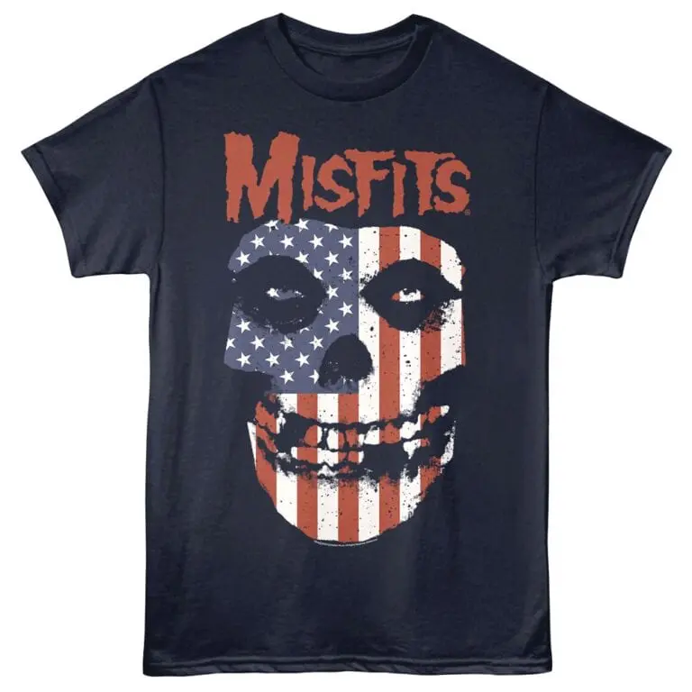 Misfits Star-Spangled Skull Men's T Shirt