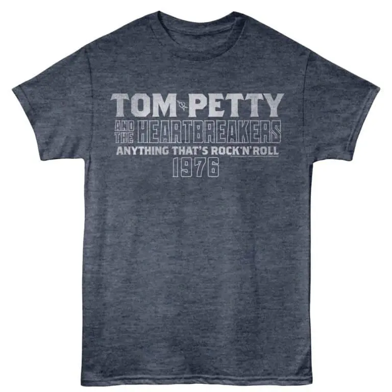Vintage Tom Petty and the Heartbreakers band T-shirt bright navy color.