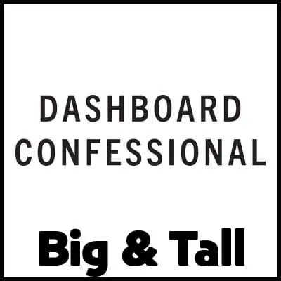 Confessional-style T-shirt with bold text reading "Big & Tall" for confident, plus-size fashion.