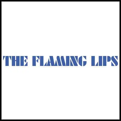 Vibrant Flaming Lips band logo t-shirt design, perfect for music fans and concert goers.