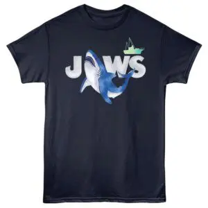 Jaws Watercolor Shark Men's T Shirt