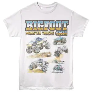 Bigfoot Monster Truck Montage Men's T Shirt
