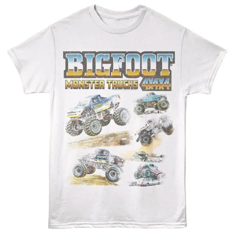 Bigfoot Monster Truck Montage Men's T Shirt