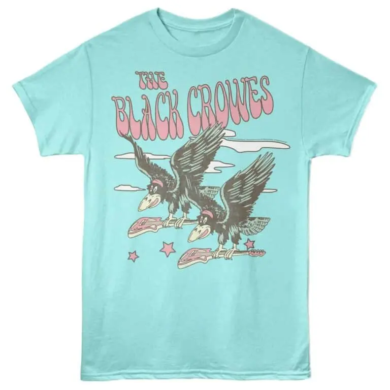 Black Crowes Flying High Men's T Shirt Aqua Heather