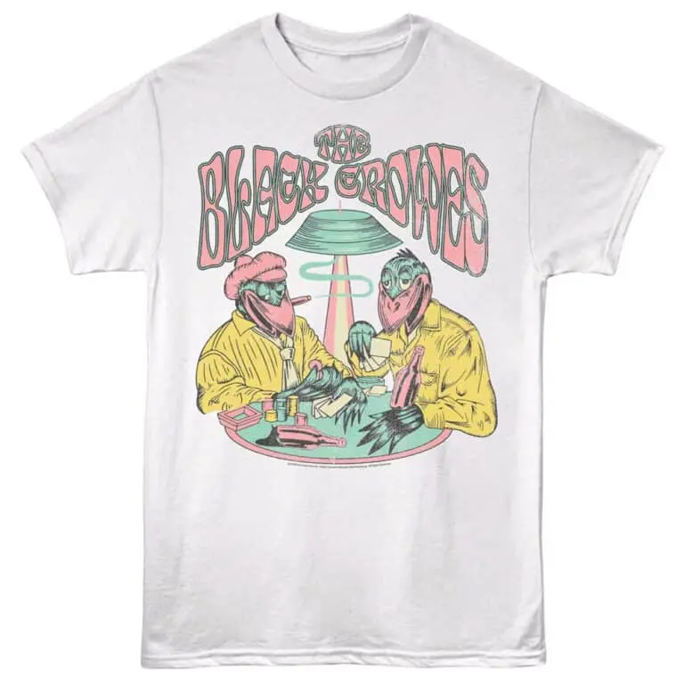 Black Crowes Pastel Poker Men's T Shirt White