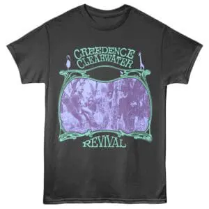 Creedence Clearwater Revival Forest Negative Men's T Shirt Charcoal