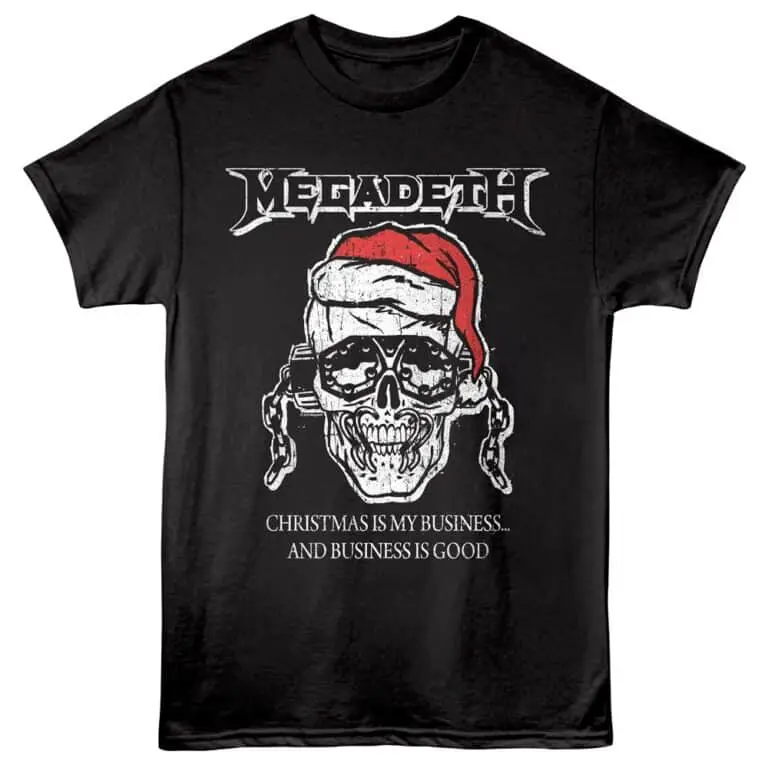 Megadeth Christmas is my Business Men's T Shirt Black