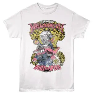 Megadeth Built for Speed Men's T Shirt White