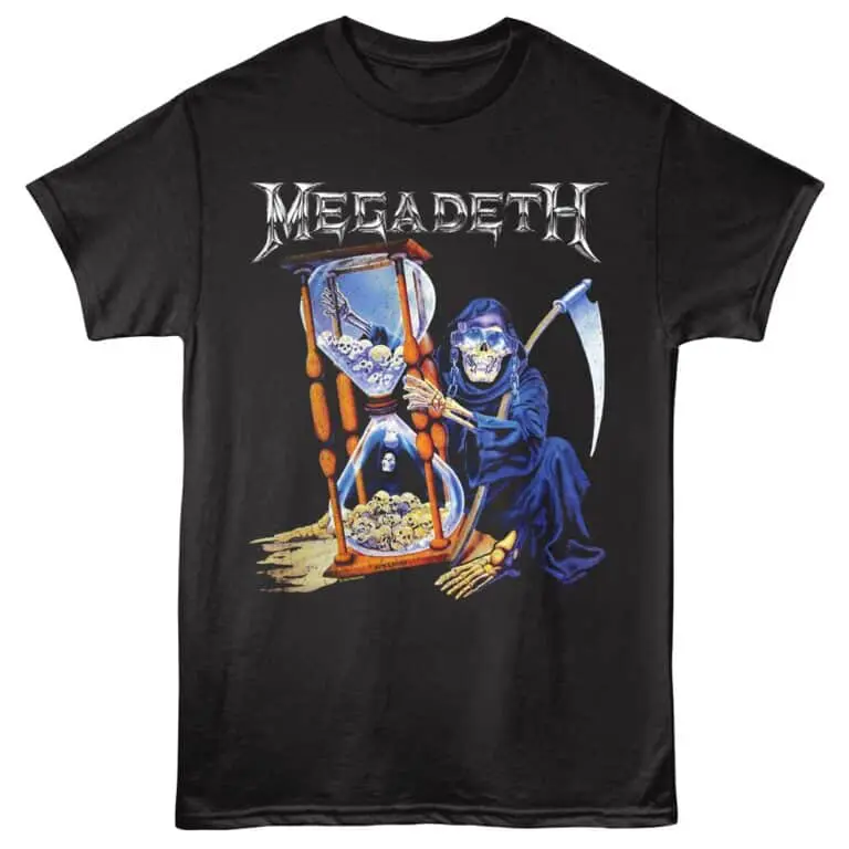 Megadeth Countdown Hourglass Men's T Shirt Black