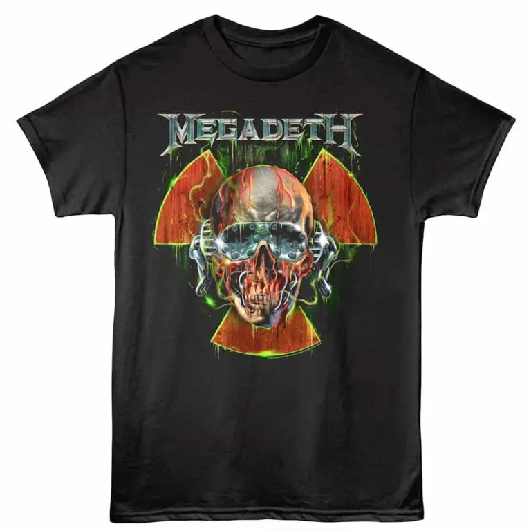 Megadeth Nuclear Skull Vic Men's T Shirt Black