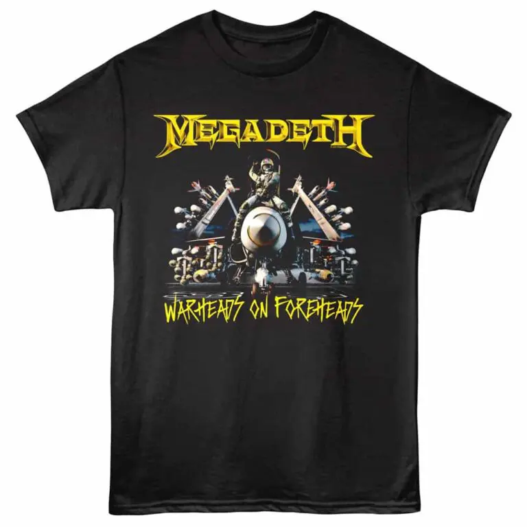 Megadeth Warheads on Foreheads Men's T Shirt Black
