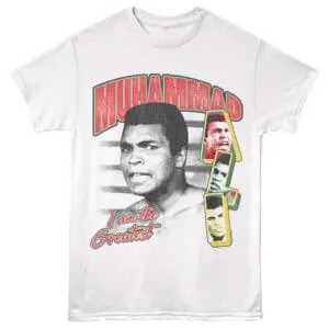 Vintage Muhammad Ali graphic tee for Muhammad Ali fans and classic boxing fashion.