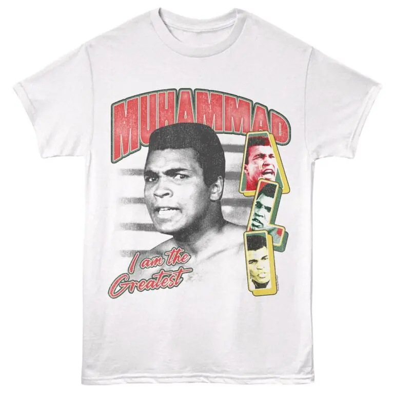 Vintage Muhammad Ali graphic tee for Muhammad Ali fans and classic boxing fashion.