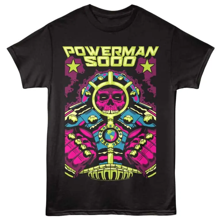 Powerman 5000 Galactic Guy Men's T Shirt Black
