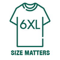 Comfortable 6XL graphic tee with "Size Matters" slogan, perfect for bold fashion statements.