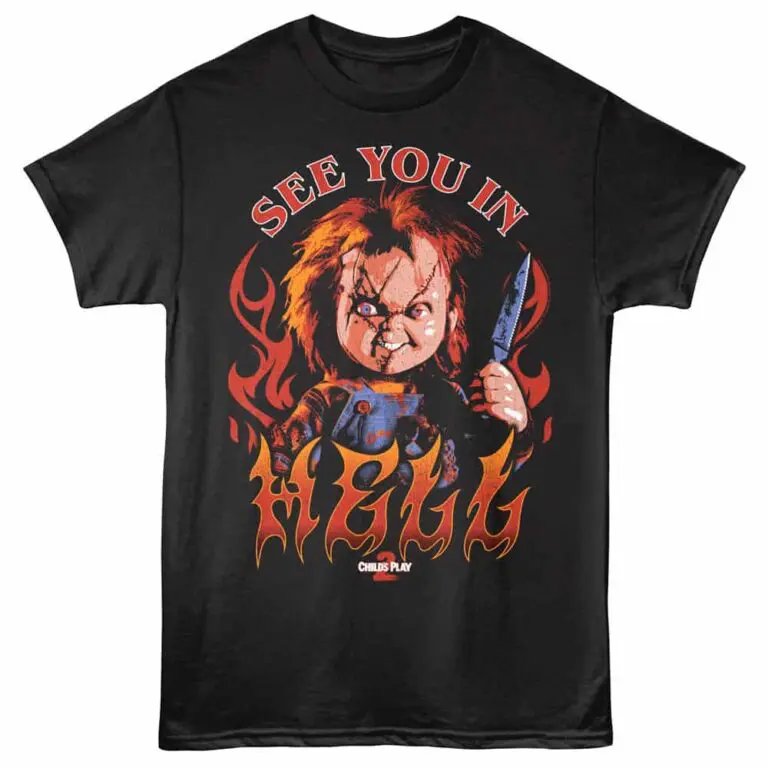 Chucky See You In Hell Men's T Shirt Black