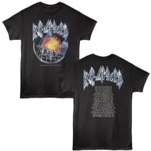 Def Leppard Pyromania Summer Stadium Tour Men's T Shirt Black