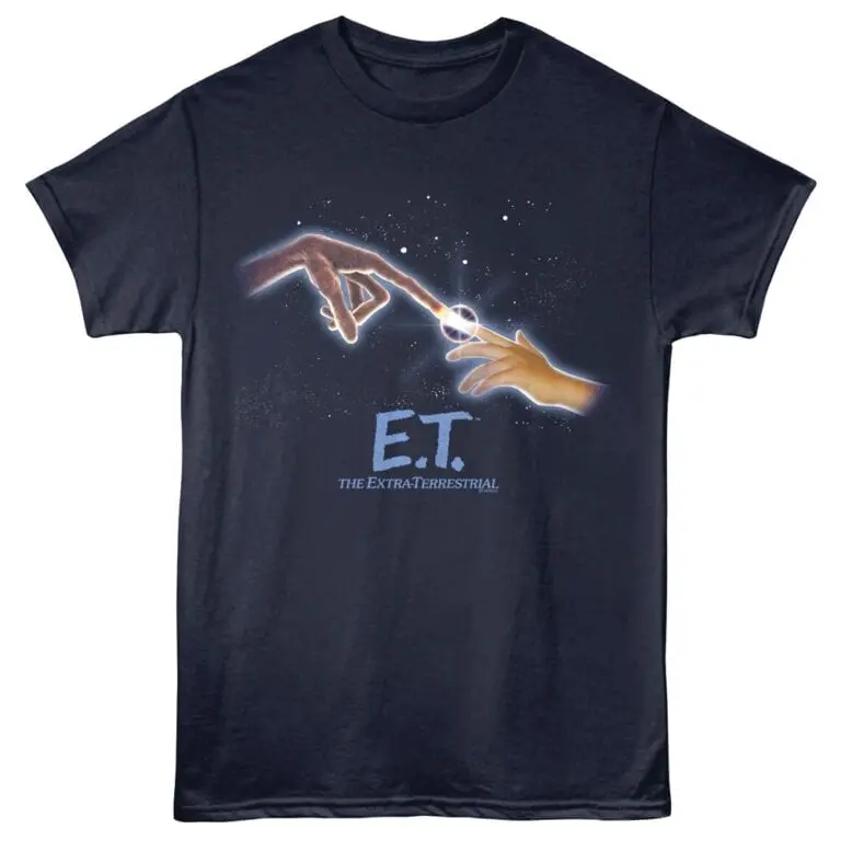 E.T Fingers Touch Men's T Shirt Navy