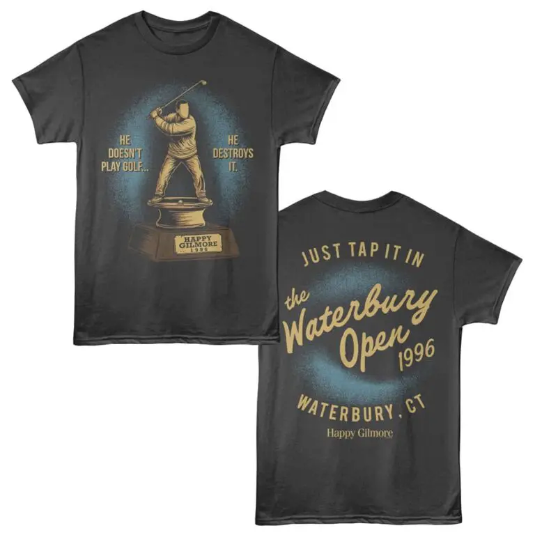 Happy Gilmore Waterbury Trophy Men's T Shirt Charcoal