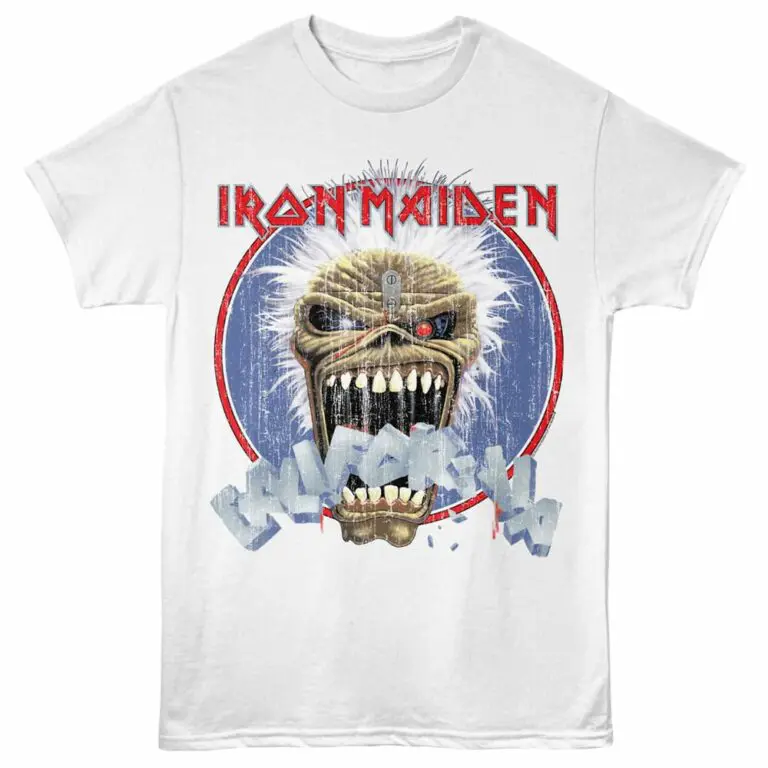Iron Maiden California Men's T Shirt White