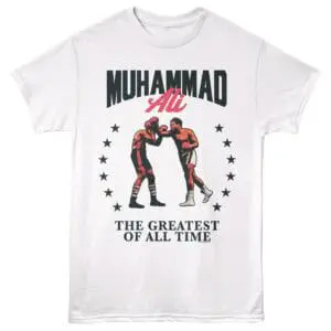 Muhammad Ali Left Uppercut Men's T Shirt White