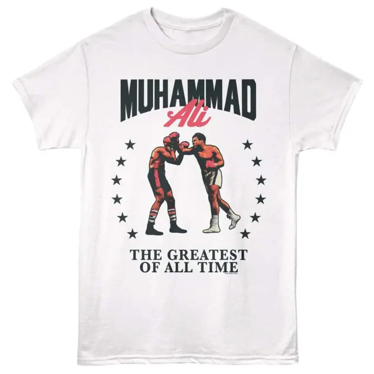 Muhammad Ali Left Uppercut Men's T Shirt White