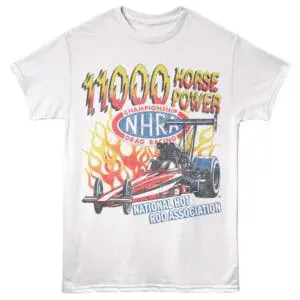 NHRA 11000 Horsepower Men's T Shirt White