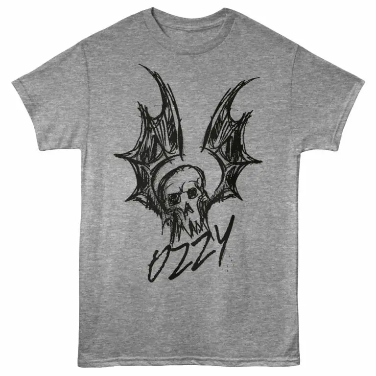 Ozzy Osbourne Bat Sketch Men's T Shirt