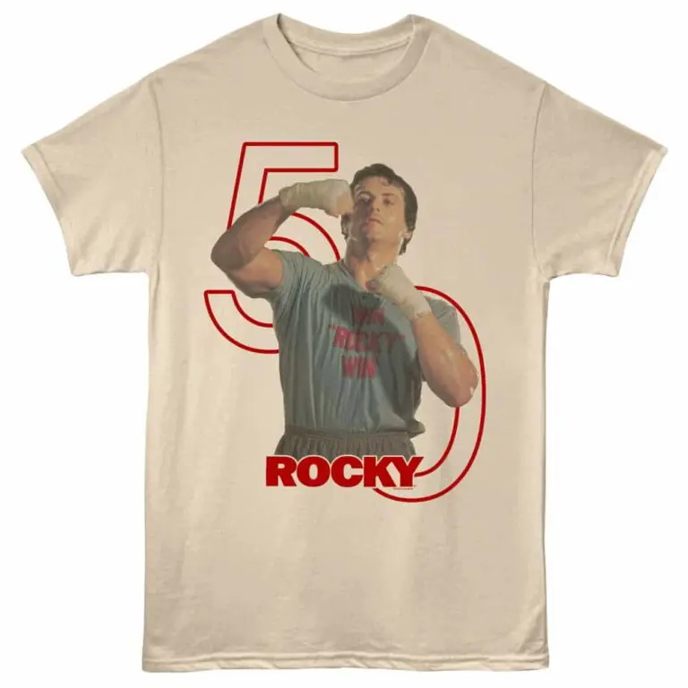 Rocky 50 Wins Men's T Shirt Sand