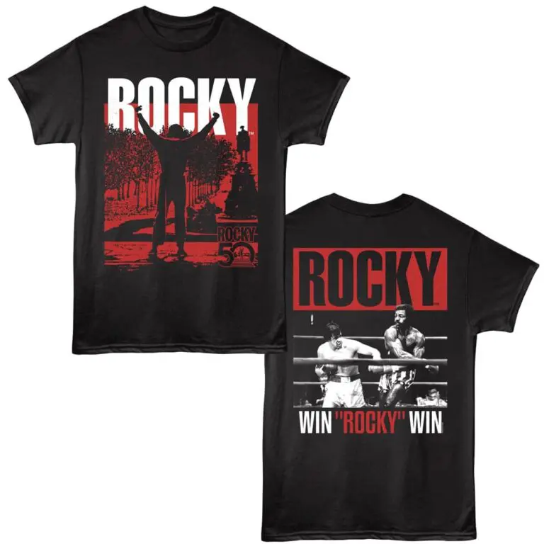 Rocky Wins 50 Men's T Shirt Black