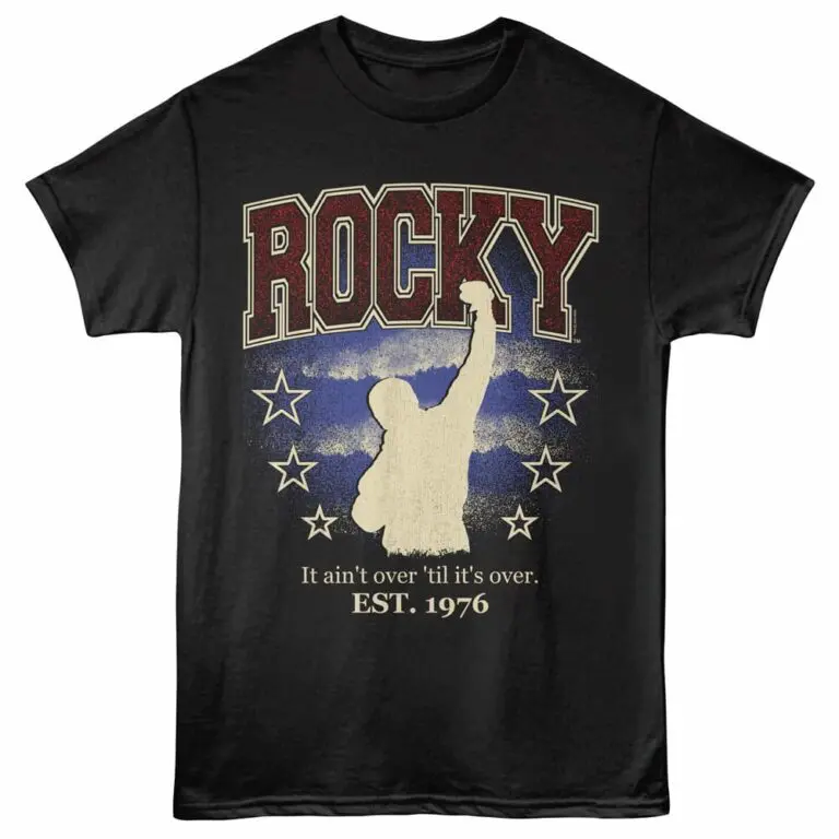 Rocky It Ain't Over Men's T Shirt Black