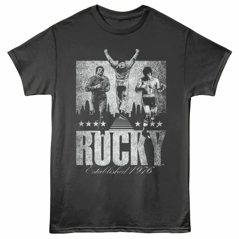 Rocky Established 1976 Men's T Shirt Charcoal