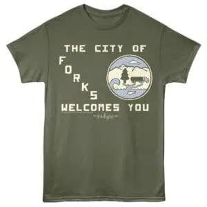 Twilight Welcome to Forks Men's T Shirt