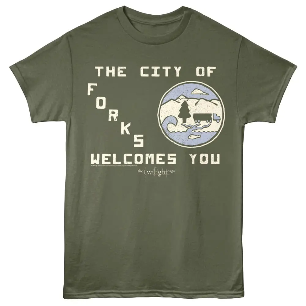 Twilight Welcome to Forks Men's T Shirt