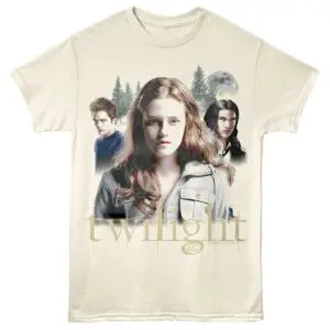 Twilight Supernatural Love Triangle Men's T Shirt Ivory