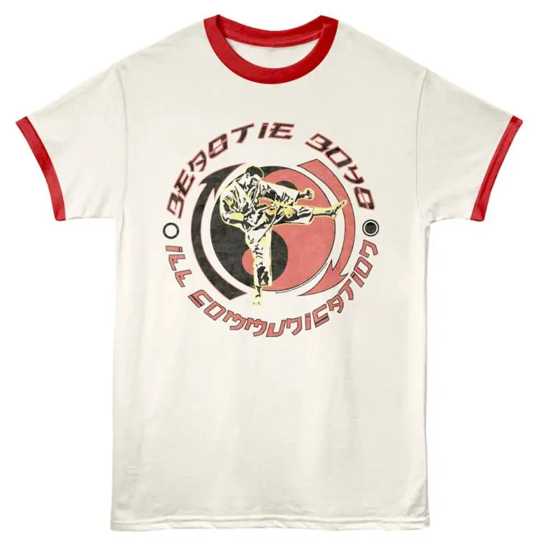 Beastie Boys Ying Yang Ringer T Shirt Ivory