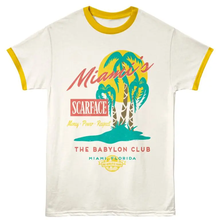 Scarface Babylon Club Miami Ringer T Shirt
