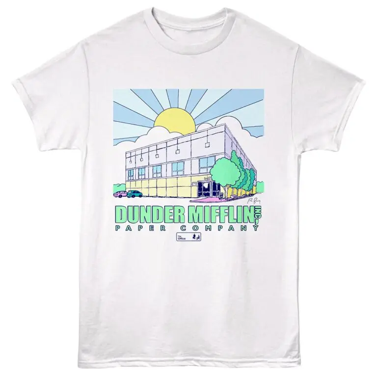 The Office Dunder Mifflin Building Men's T Shirt White