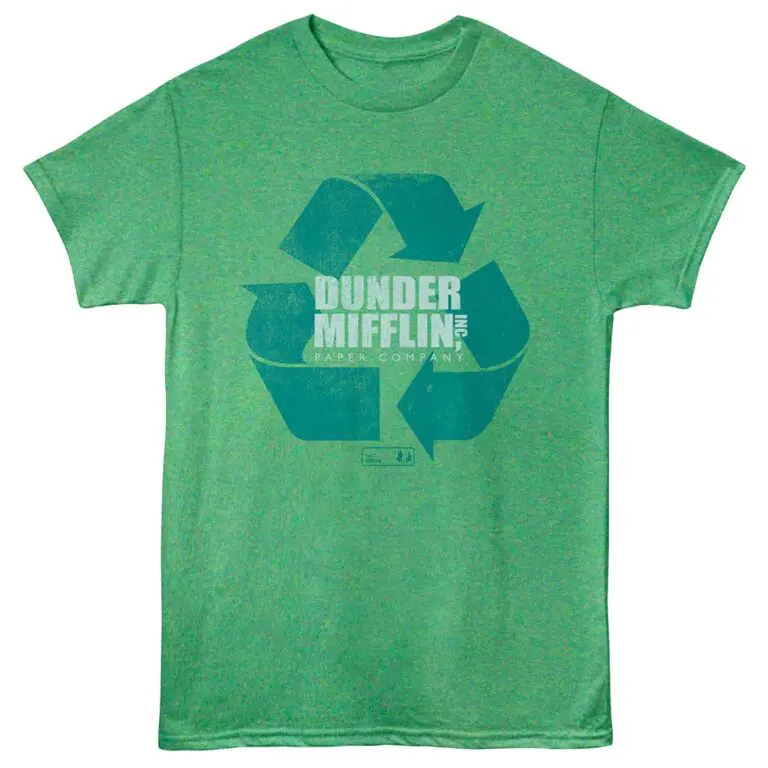 The Office Dunder Mifflin Recycling Men's T Shirt Green Heather