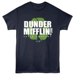 The Office Dunder Mifflin Recycle Men's T Shirt Navy