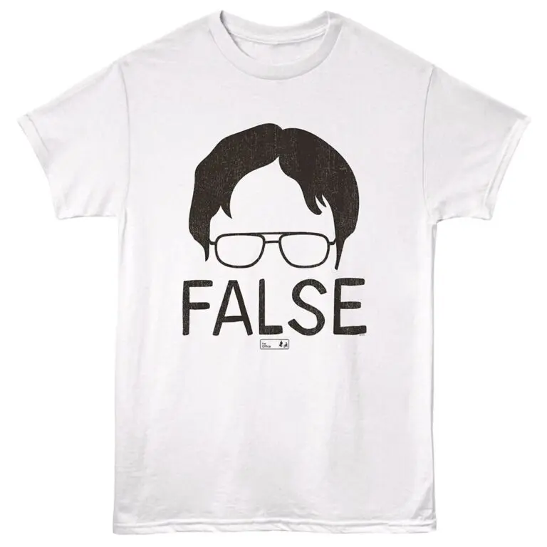 The Office False Men's T Shirt White