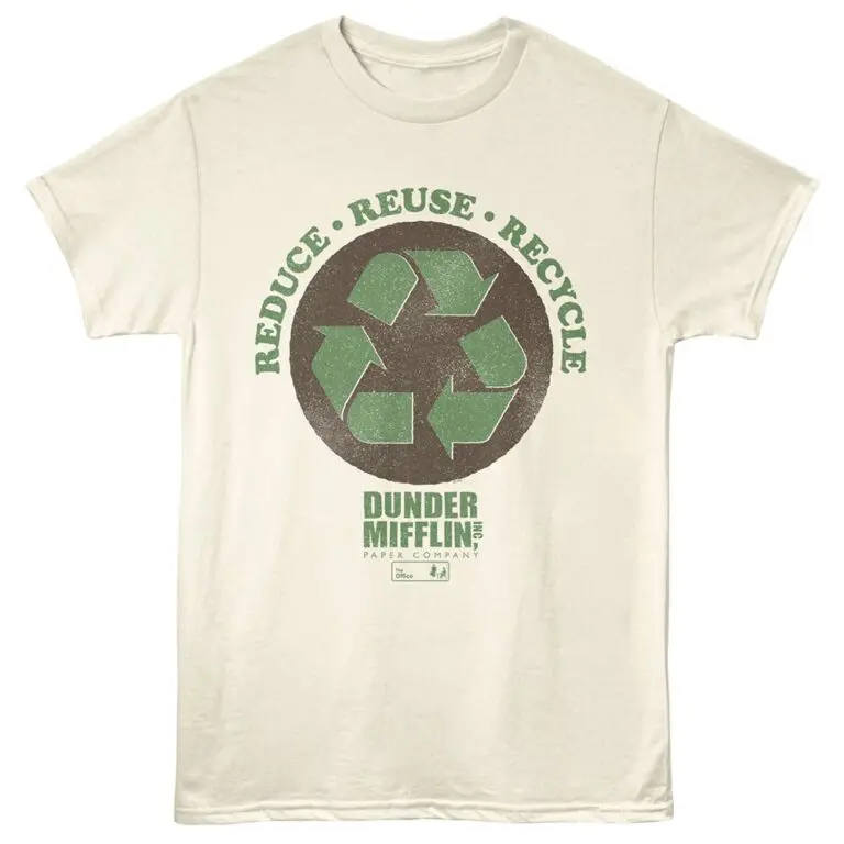 The Office Reduce Reuse Recycle Men's T Shirt Ivory