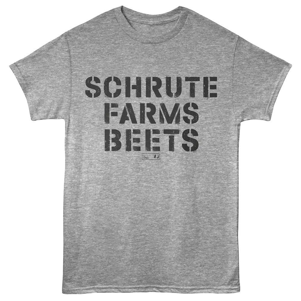The Office Shrute Farms Beets Men's T Shirt Graphite Gray Heather