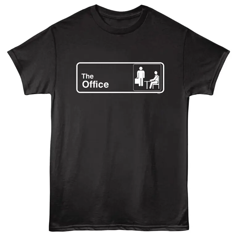 The Office Door Sign Men's T Shirt Black