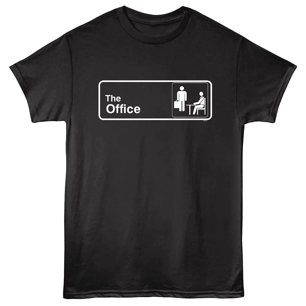 The Office Door Sign Men's T Shirt Black