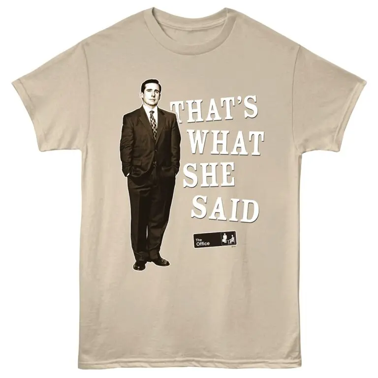 The Office That's What She Said Michael Men's T Shirt Sand